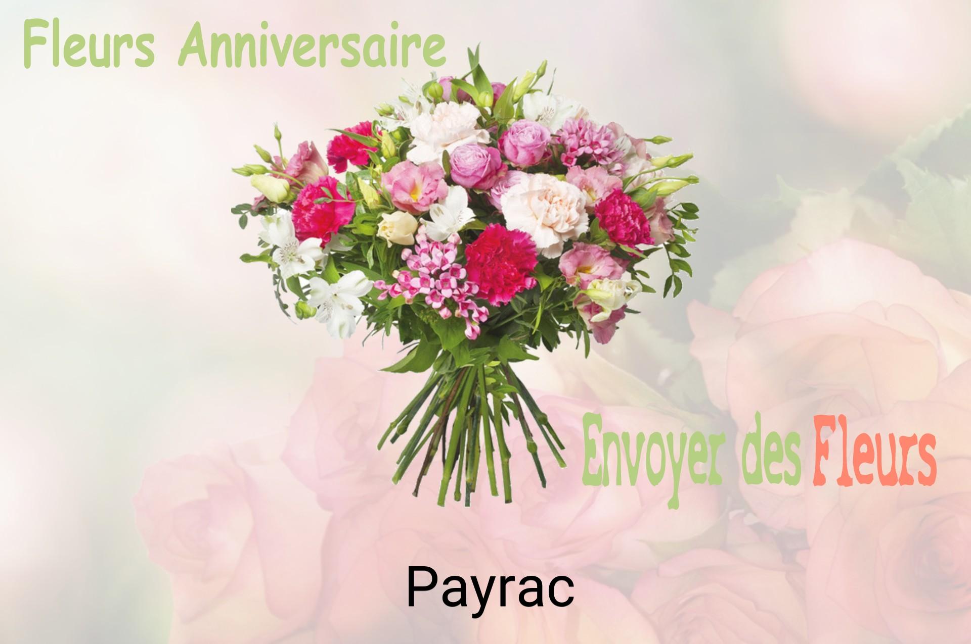 Bouquet de fleurs d’anniversaire livré à Payrac